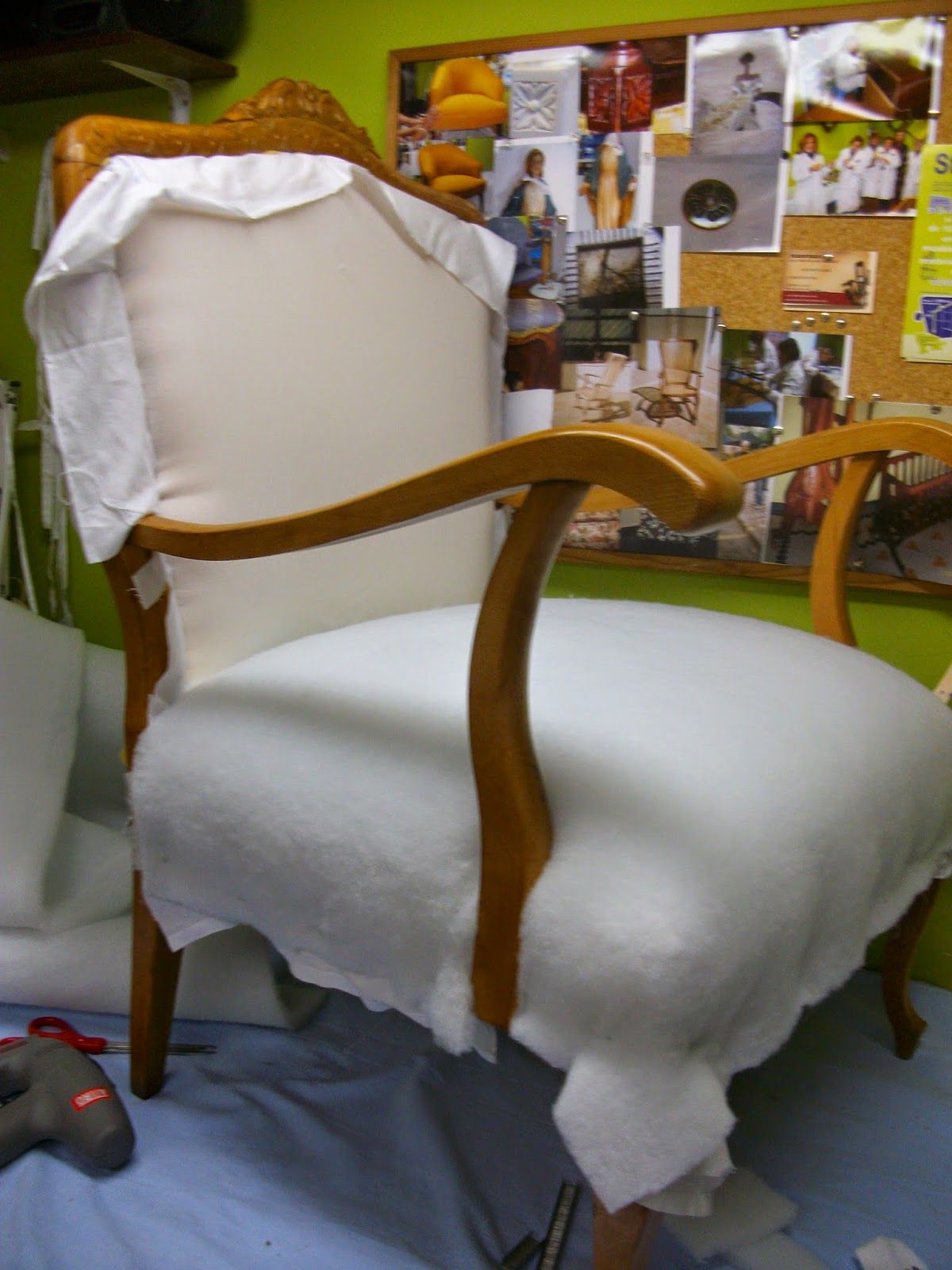 Caved Chair Cushion Padding